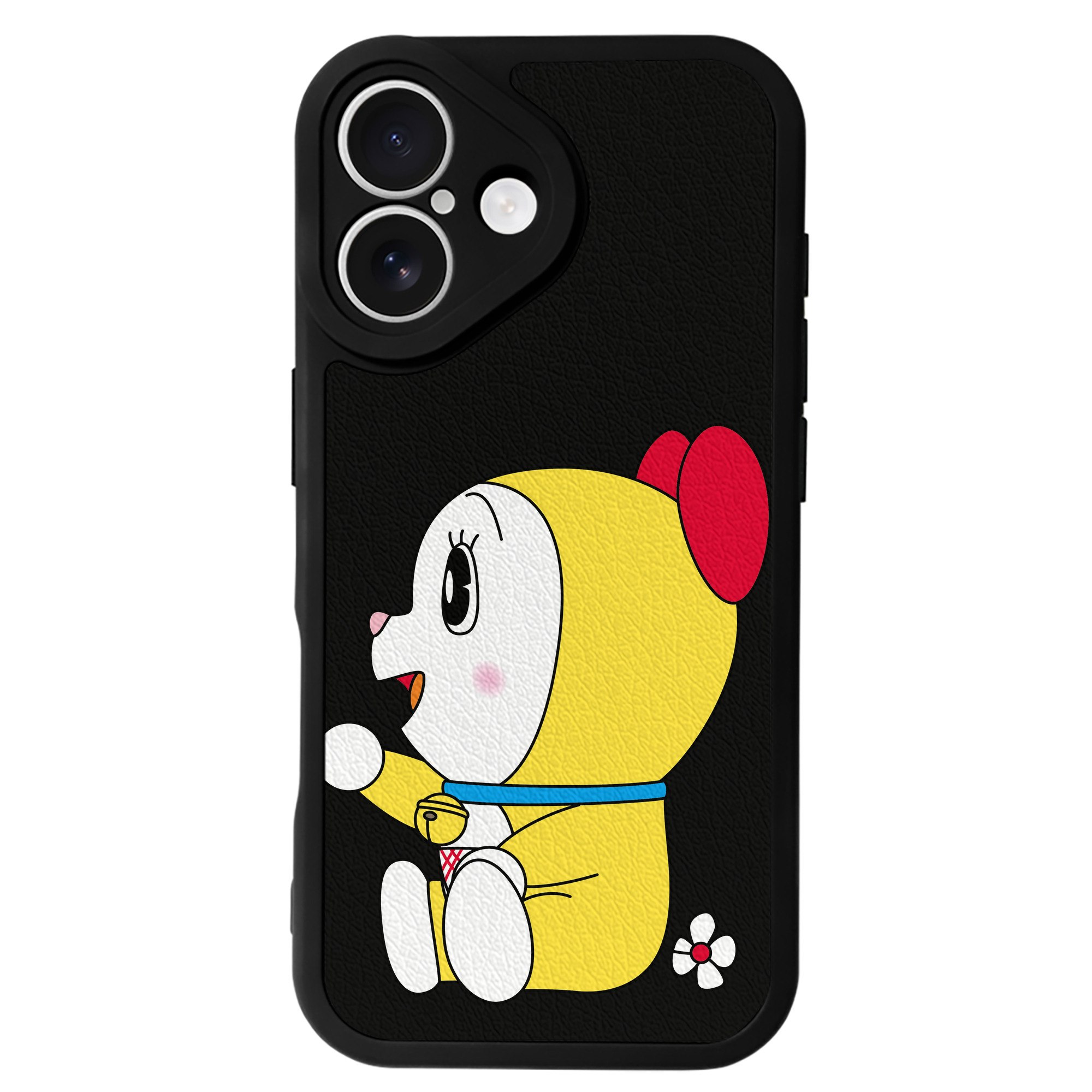（画像用） ドラえもん ドラミ Doraemon Dorami 【iPhone 16シリーズ対応】シリコンスマホケース（レザー調） 材質：シリコン